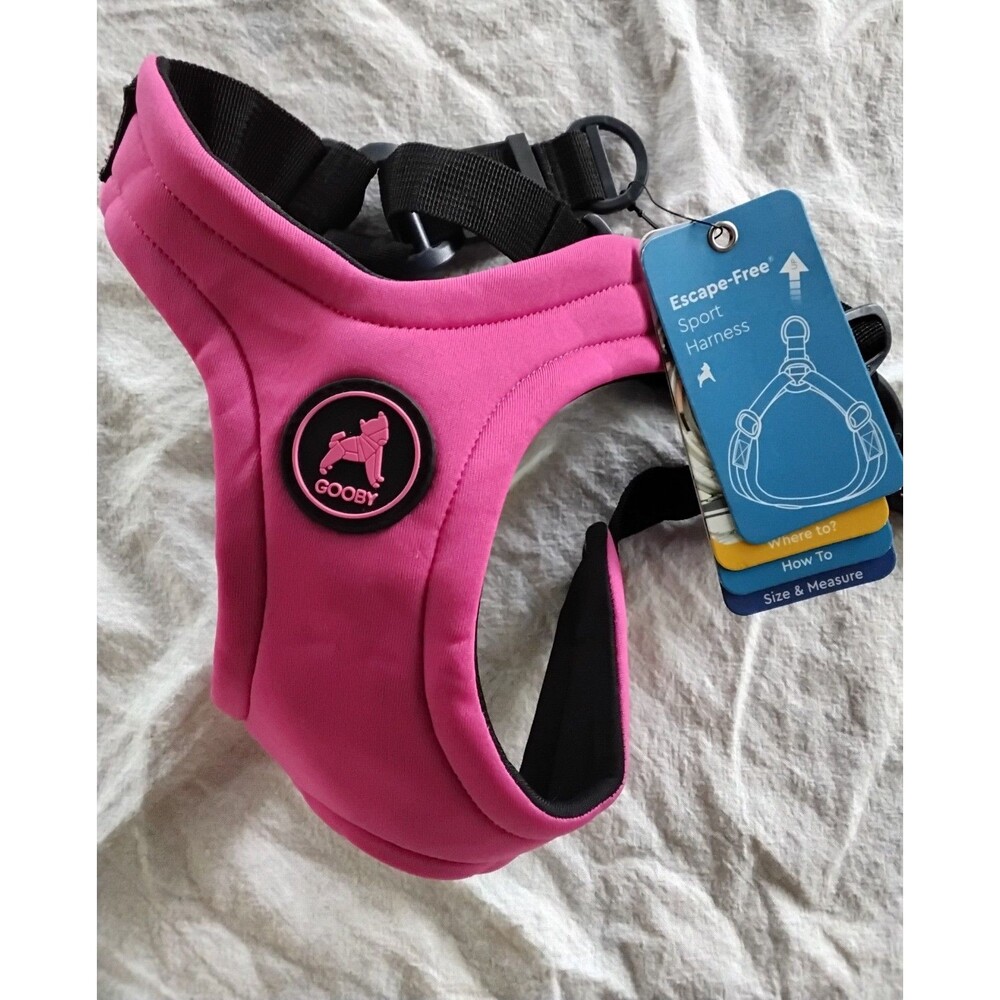 Gooby Escape Free Dog Harness Magenta Size Large Neoprene
